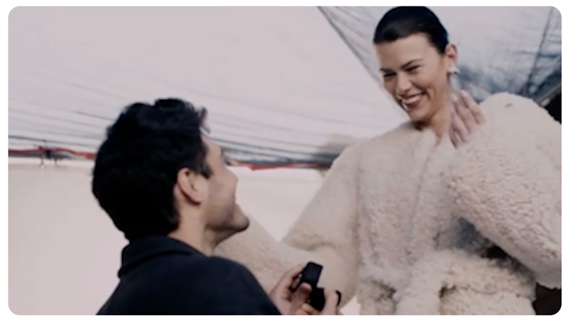 Victoria's Secret model Georgia Fowler gets engaged during photoshoot