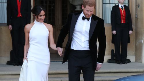 Designer Stella McCartney says Meghan's evening gown was her "last chance" to reflect her "human side". Picture: Getty