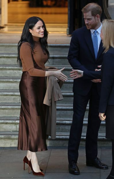 Prince Harry, Duke of Sussex and Meghan, Duchess of Sussex arrive at Canada House on January 07, 2020 in London, England