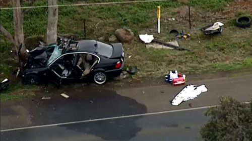 The driver was seriously injured. (9NEWS)