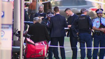 There has been a heavy police presence at the funeral for gangland member Alen Moradian, who was executed in a Bondi Junction carpark last week. 