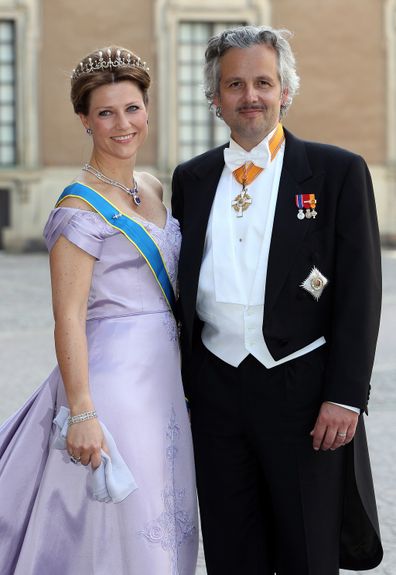 Princess Märtha Louise and her late-husband Ari Behn at the wedding of Princess Madeleine of Sweden.