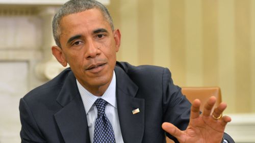 US President Barack Obama addressed the media calling for calm amid the Ebola crisis. (AAP)