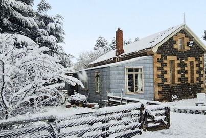 This converted schoolhouse could be the ultimate winter escape
