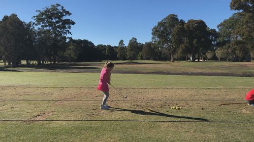 Eden Campbell, 11, has been playing golf in the members' competitions at Coffs Harbour Golf Club since she was five.