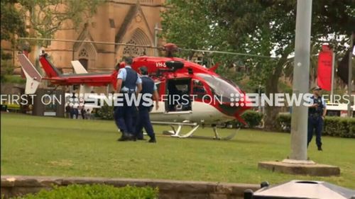 One man was airlifted to St Vincent's Hospital. (9NEWS)