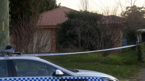 The accused's family home in western Sydney.