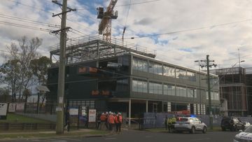 A worker on a construction team building the Western Sydney Airport Metro has died after he fell several metres from a loading bay at the St Mary&#x27;s site three weeks ago.