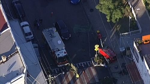 A teenager hit by the car has been taken to hospital. (9NEWS)