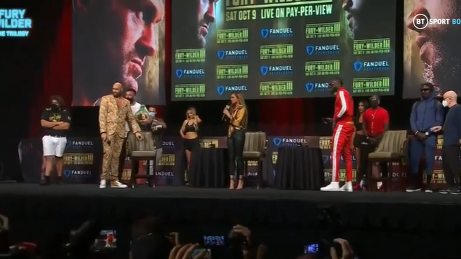 Tyson Fury vs Deontay Wilder face-off canned as Bob Arum blasts press conference moderator