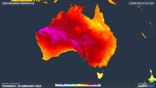 A broad mass of very hot air is sweeping across Australia this week, causing a heatwave in part of every state and territory and sending temperature towards 40ºC in at least two capital cities.