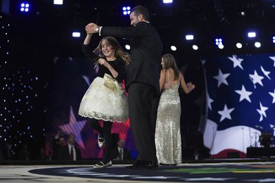 Donald Trump Jr dances with his daughter Chloe