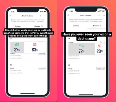 Tinder now lets you block your ex, and people are getting far more creative than intended