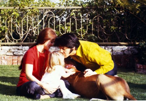 Elvis Presley, Priscilla Presley et Lisa Marie Presley