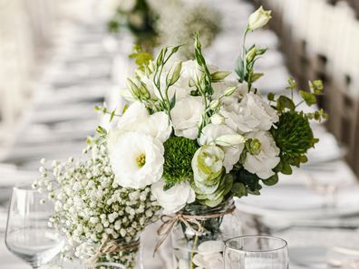 guests steals or repurposes wedding flowers