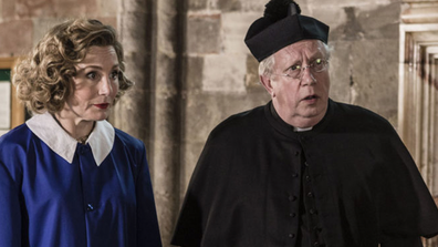 Mark Williams plays Father Brown in the series.