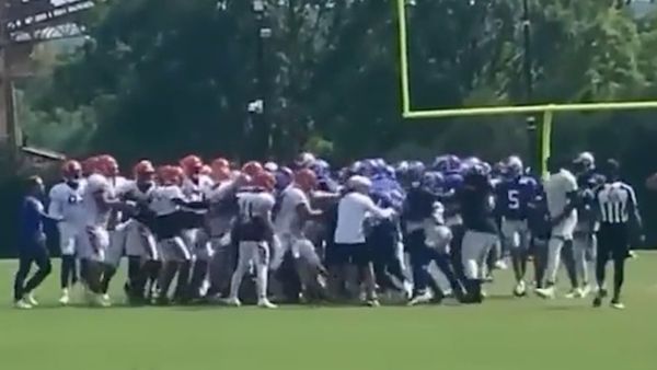 NFL 2022: Aaron Donald swings helmet in Los Angeles Rams practice brawl,  news, video, suspension