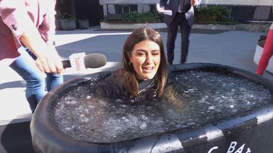 Sarah Abo ice bath challenge