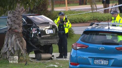 Police were called to a house party in Doubleview in Perth and found wrecked cars and the seriously injured teenage boy. 