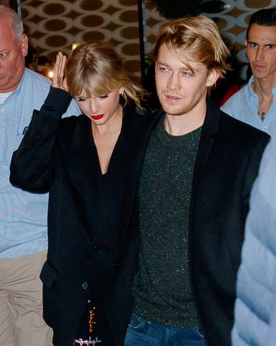 Taylor Swift and Joe Alwyn depart Zuma on October 06, 2019 in New York City. 