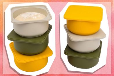 9PR: Babadoh Pizza Dough Proofing Containers, 6-Pack, Multi-Yellow