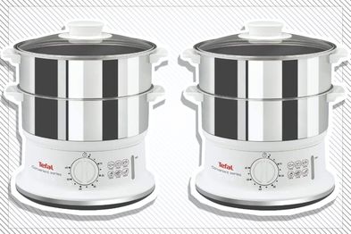 9PR: Tefal Convenient Series Stainless Steel Food Steamer, White