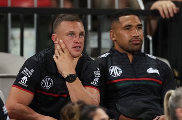 New Rabbitohs recruit Jack Wighton looks on during the NRL Pre-Season Challenge match between St George Illawarra Dragons and South Sydney Rabbitohs.