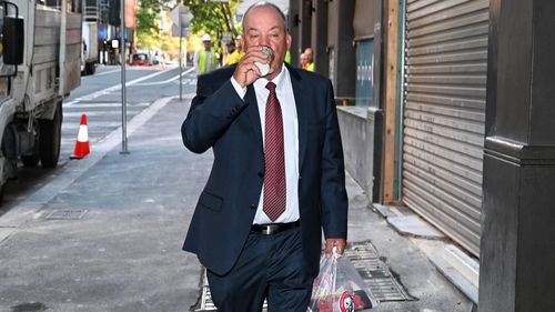 Daryl Maguire enters ICAC ahead of another day of questioning.