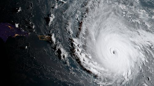 An aerial shot of Hurrican Irma provided by the National Oceanic and Atmospheric Administration. (AAP)