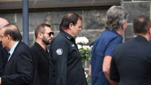 CMFEU's John Setka at the funeral today.