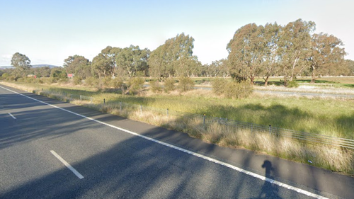 L'autoroute Hume à Longwood East, Victoria.