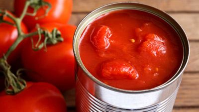 7. Canned tomatoes and beans