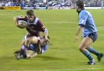 In what minute did Mark Coyne score the "miracle try" to win Origin I in 1994?