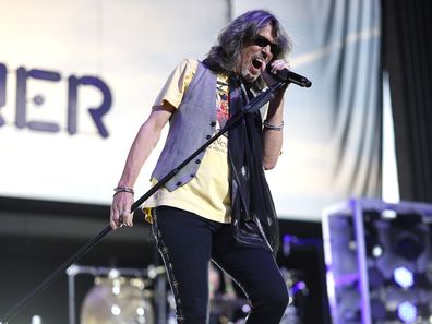 NASHVILLE, TENNESSEE - JULY 12: Kelly Hansen of Foreigner performs at Ascend Amphitheater on July 12, 2024 in Nashville, Tennessee. (Photo by Jason Kempin/Getty Images)