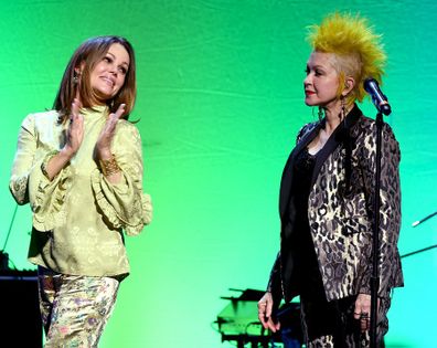 belinda carlisle with cyndi lauper in 2019