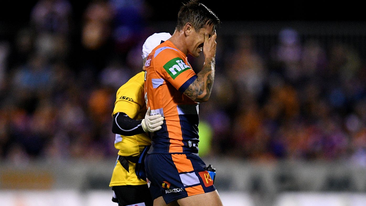 Mitchell Pearce likely to miss State of Origin after pectoral tear