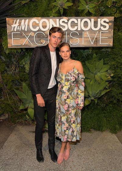 Flower power: Lucky Blue Smith and Stormi Bree attend the H&amp;M Conscious Exclusive Dinner.