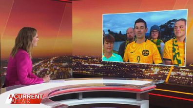 A Current Affair host Ally Langdon spoke to Matildas forward Caitlin Foord's proud family.