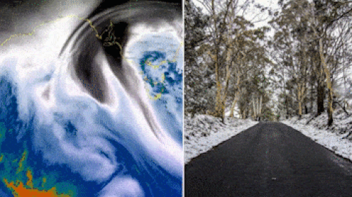 The cold snap is reaching as far north as Queensland and right down to Tasmania. Image: Supplied