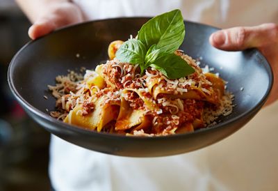 Pappardelle with wagyu bolognese
