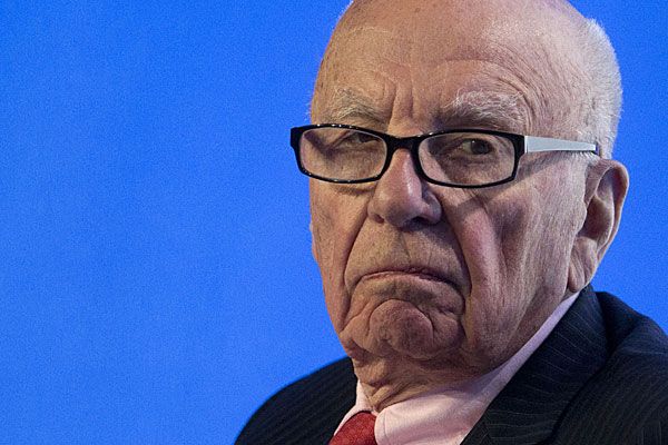 Not happy: Rupert Murdoch.
