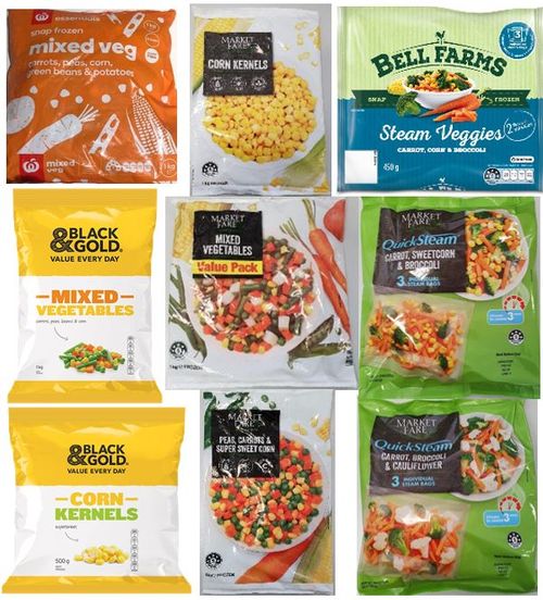 A range of frozen vegetable products have been pulled from Aussie shelves. 