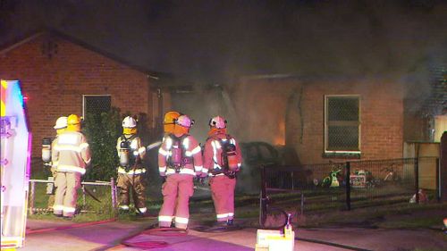 Fire crews worked quickly to extinguish the blaze. (9NEWS)