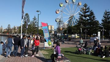 Tourists enjoy June long weekend celebrations in NSW in 2020.