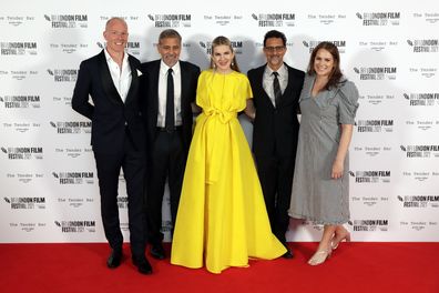 Chris Bird, George Clooney, Lily Rabe, Grant Heslov, BFI Festival Director, Tricia Tuttle