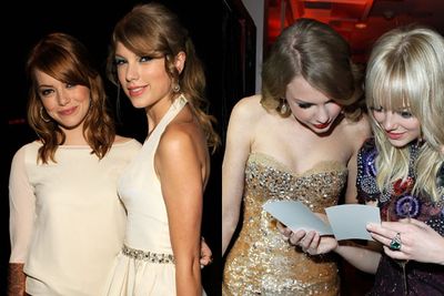 Now this is a cute "how we became friends" story! A-lister <b>Emma Stone</b> wrote a email to Taylor back in 2009 telling her how much she liked her music, and the pair started hanging out soon afterwards. Wonder if that would work for us? *pulls out laptop*<br/><br/> Images: Getty