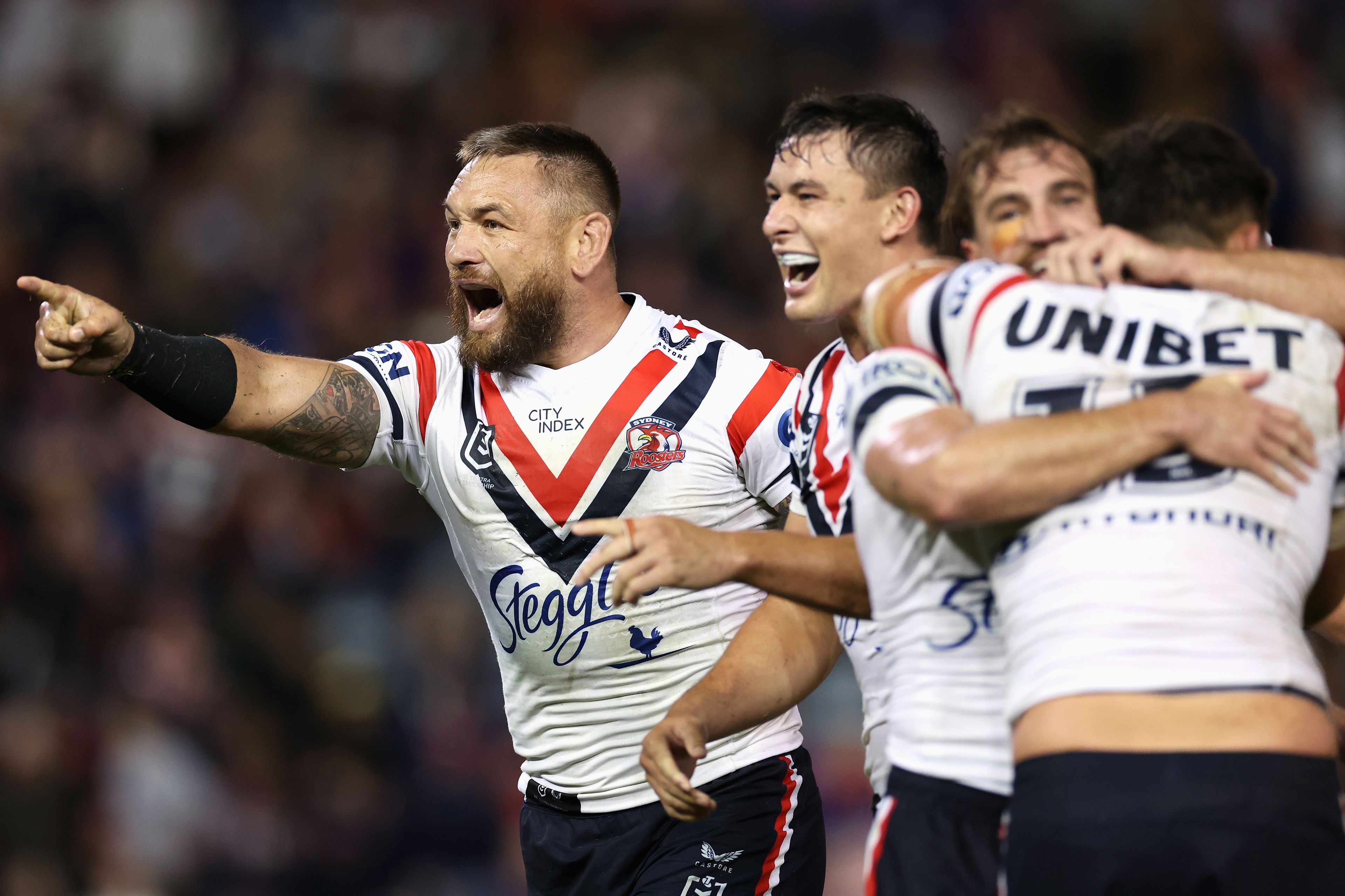 NRL Thursday AS IT HAPPENED: Roosters move into top eight with victory; Newcastle Knights bomb chances in final set as Roosters hold on; Andrew Johns dumbfounded as Kalyn Ponga returns despite injury