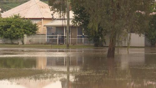 Gunnedah in the NSW north-west has been hit by flooding.