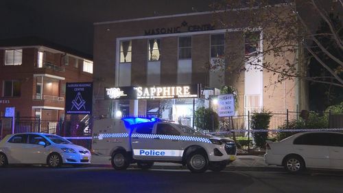 Tï»¿wo teenagers have been hospitalised after an alleged stabbing at a family function, after a group of boys crashed the event. 