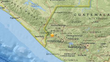 The quake occurred near the Meixco-Guatemala border. (USGS)